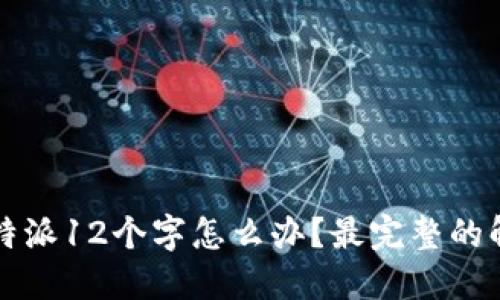 忘了比特派12个字怎么办?最完整的解决方法