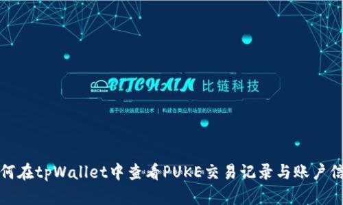 如何在tpWallet中查看PUKE交易记录与账户信息